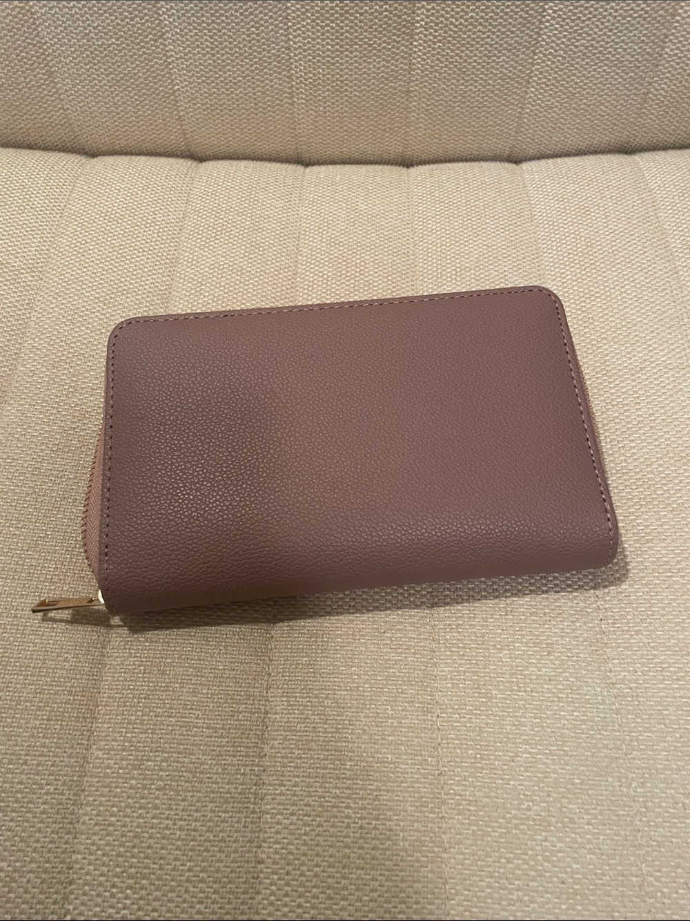 Thandco Designs 6 ring zip cash wallet dusty mauve